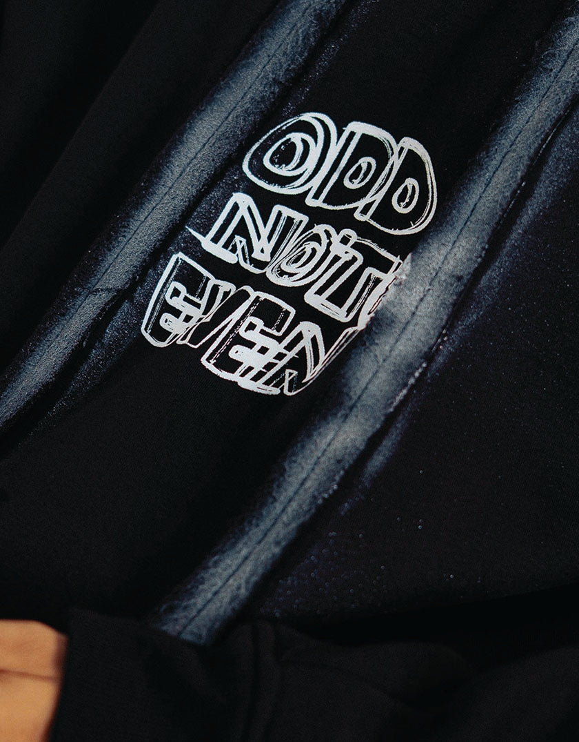 Spray Black Hoodie