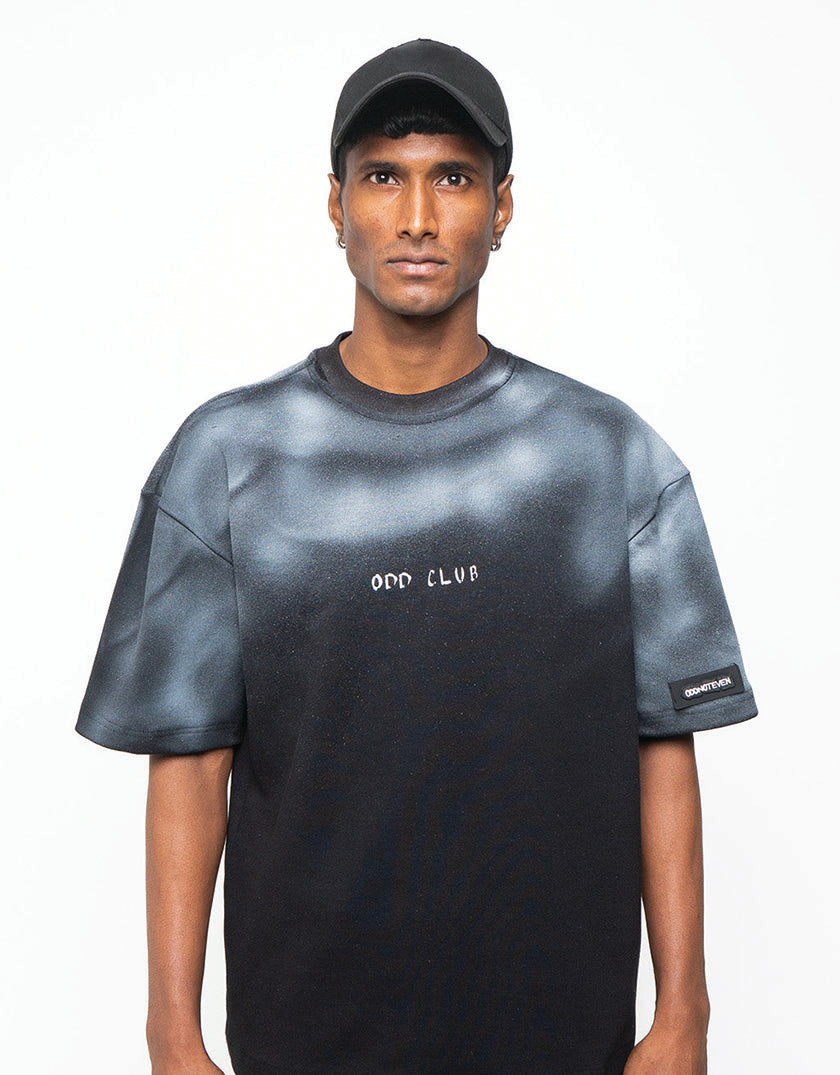 Odd Club Spray Black Tshirt