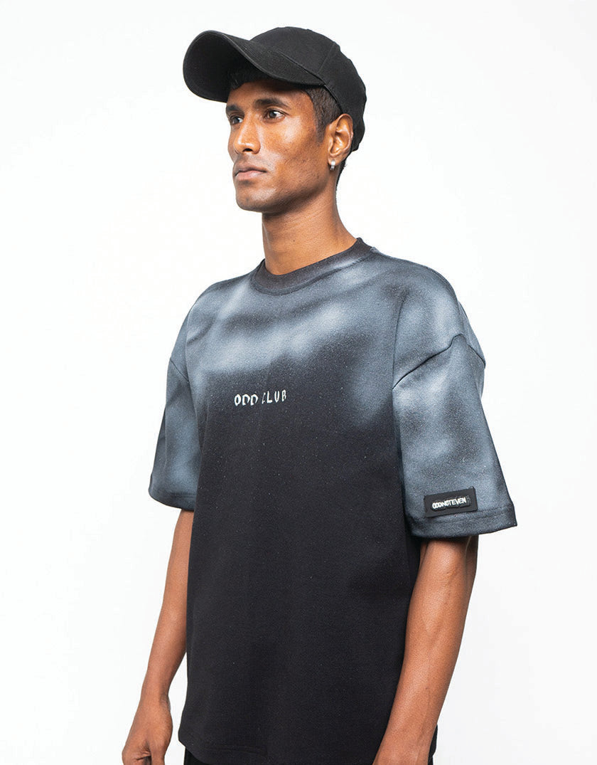 Odd Club Spray Black Tshirt