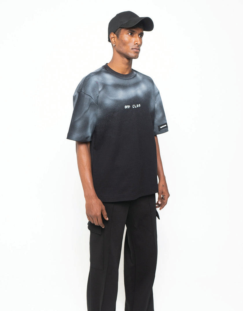 Odd Club Spray Black Tshirt