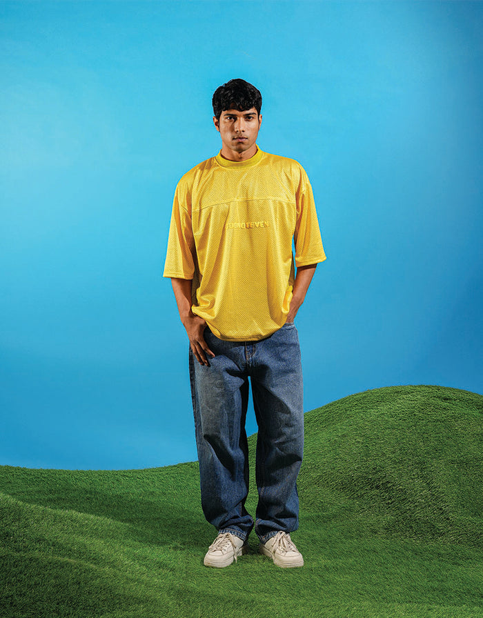 ODD Basic Jersey (Yellow) - graphic streetwear fashion jersey, Odd Not Even