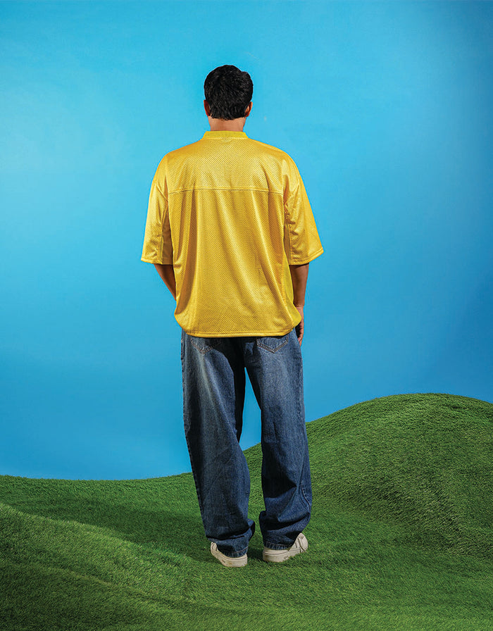 ODD Basic Jersey (Yellow) - relaxed fit fashion jersey, Odd Not Even streetwear