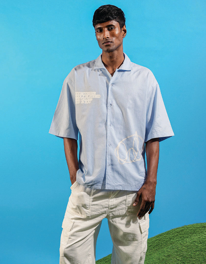 Odd Blue Linen Shirt