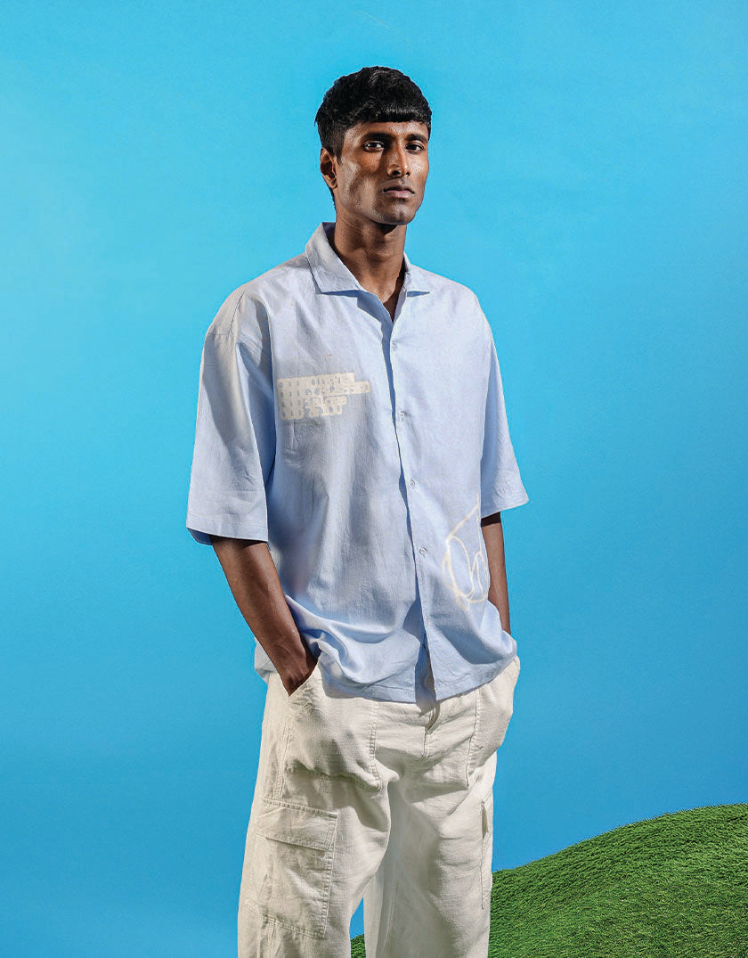 Odd Blue Linen Shirt