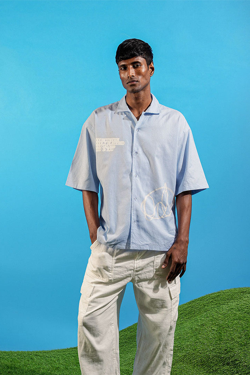 Odd Blue Linen Shirt