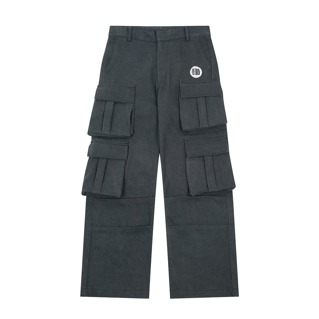 Grey Pocket-Pocket Denim