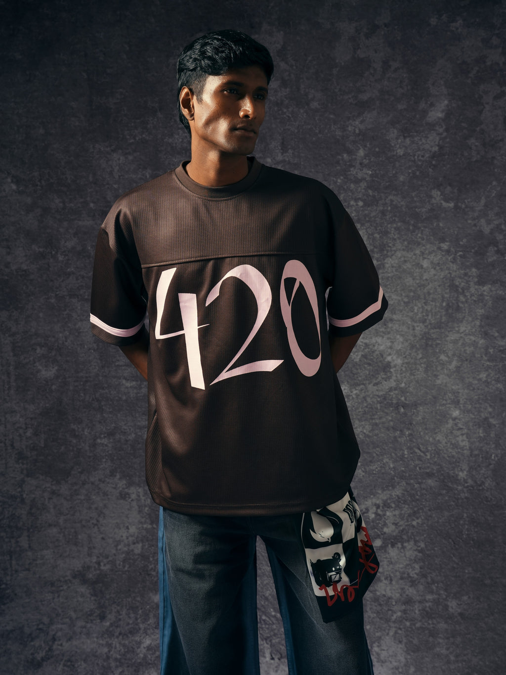 420 Brown Basic Jersey
