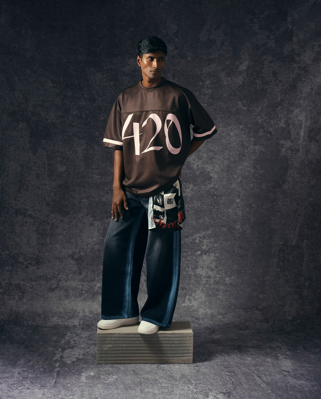 420 Brown Basic Jersey