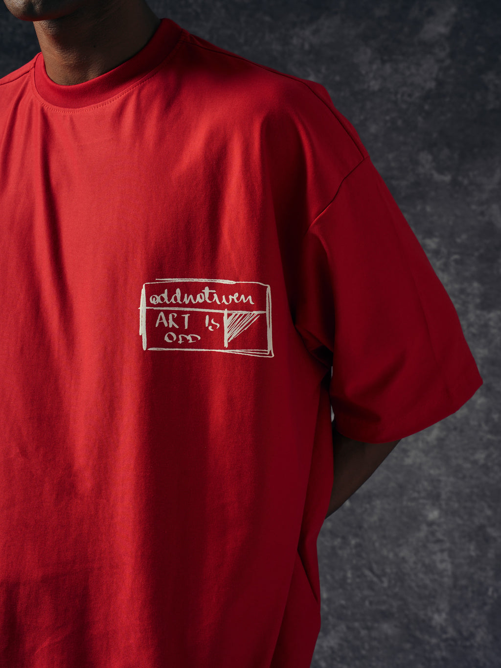 Odd Red Basic Tshirt
