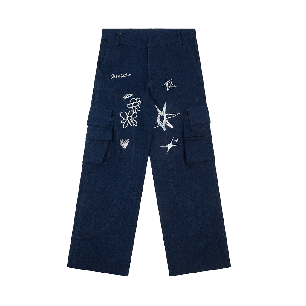 'Art Is Odd' Denim Pants