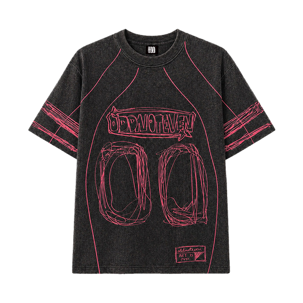 Black-Red Jersey Tshirt