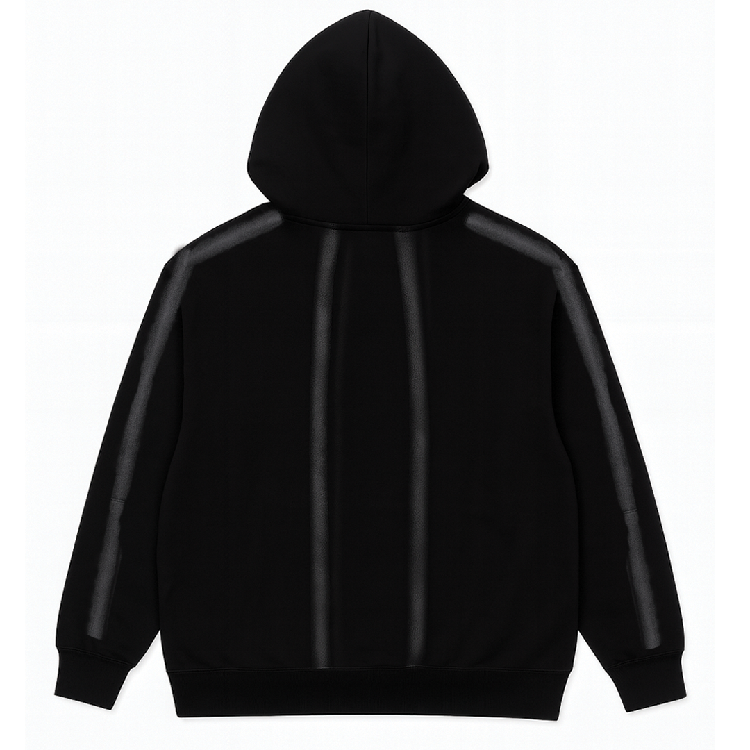 Spray Black Hoodie