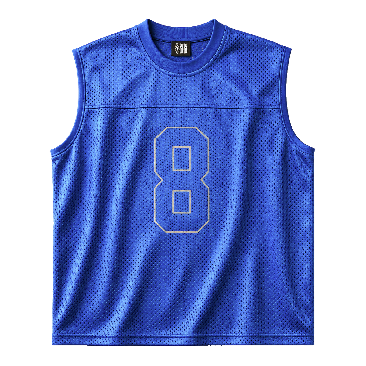 8 Blue Basic Sleeveless Jersey