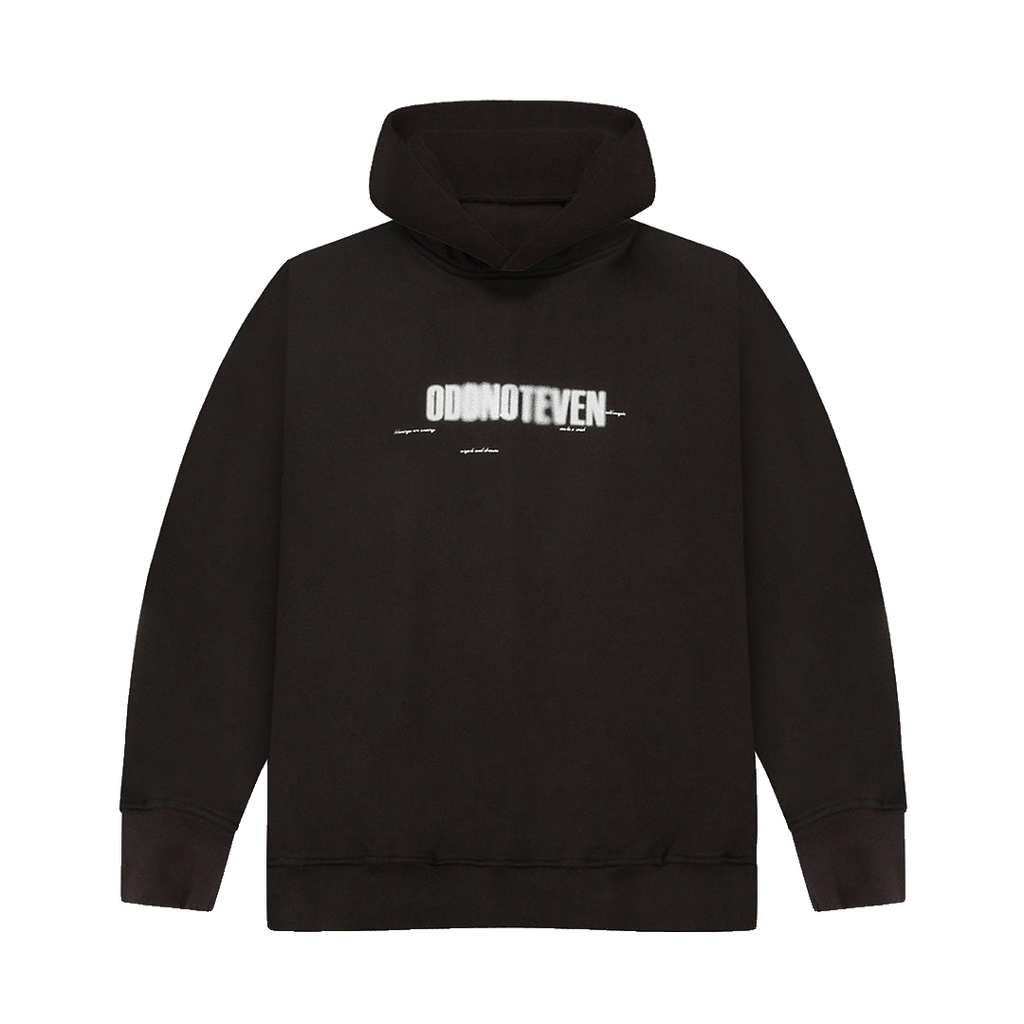 Blurred Odd Grey Oversized Hoodie