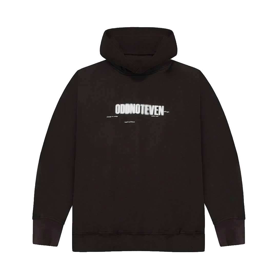 Blurred Odd Grey Oversized Hoodie