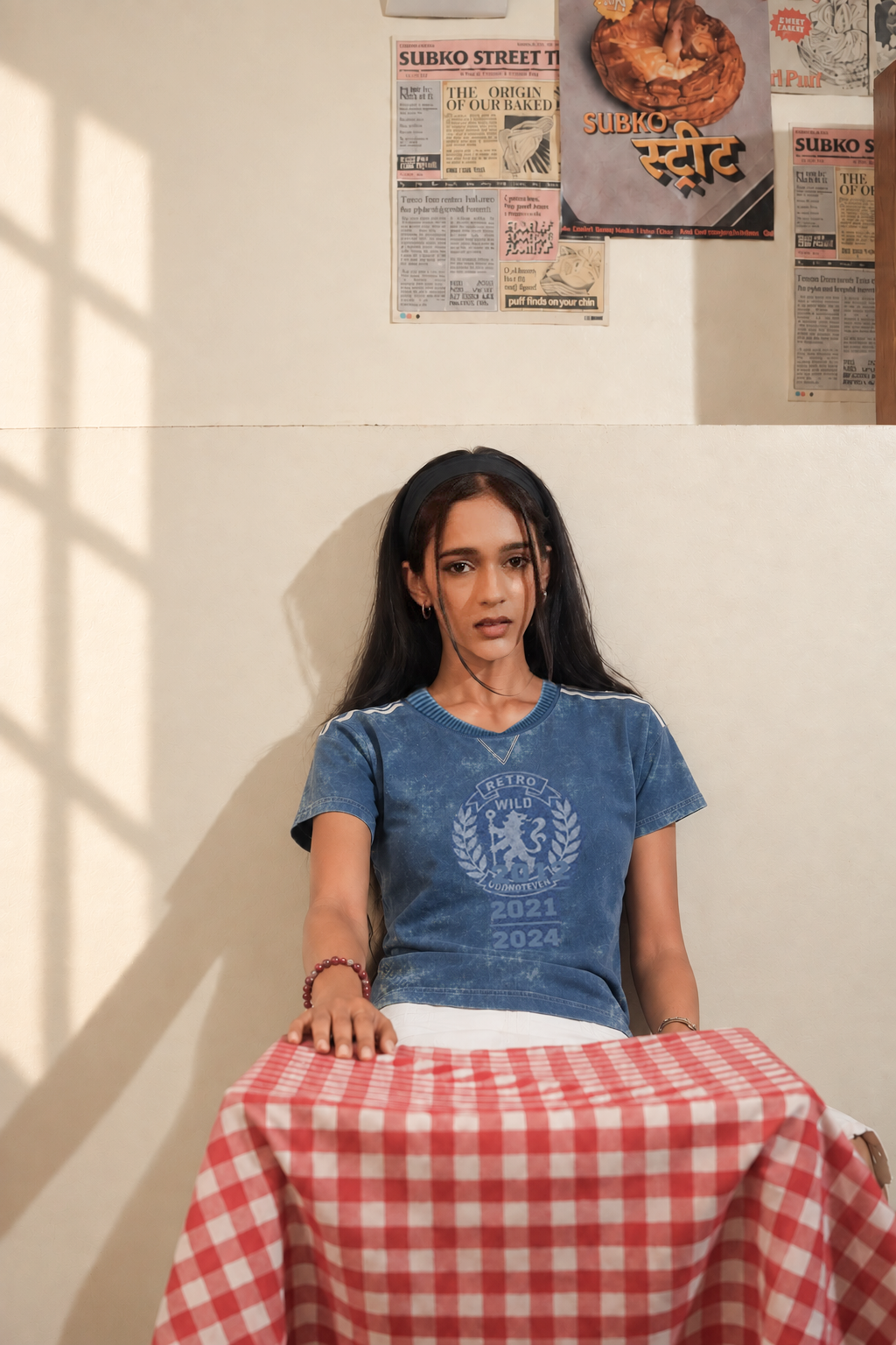 Blue Lions Retro Baby Tee