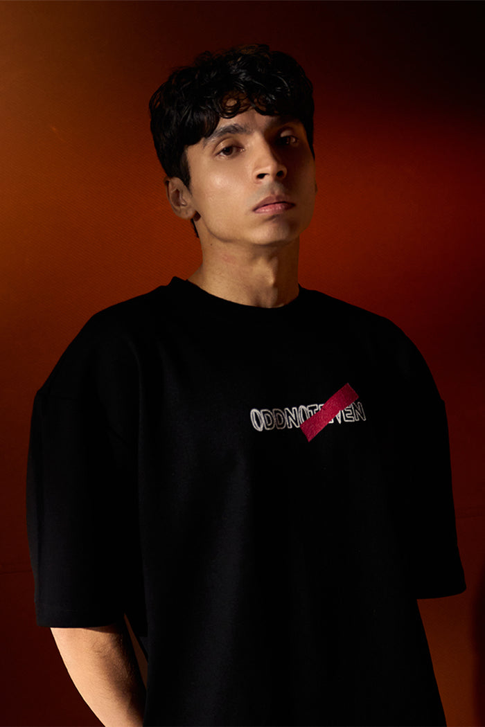 Dont Text Me Black T-Shirt - relaxed fit oversized t-shirt, Odd Not Even streetwear