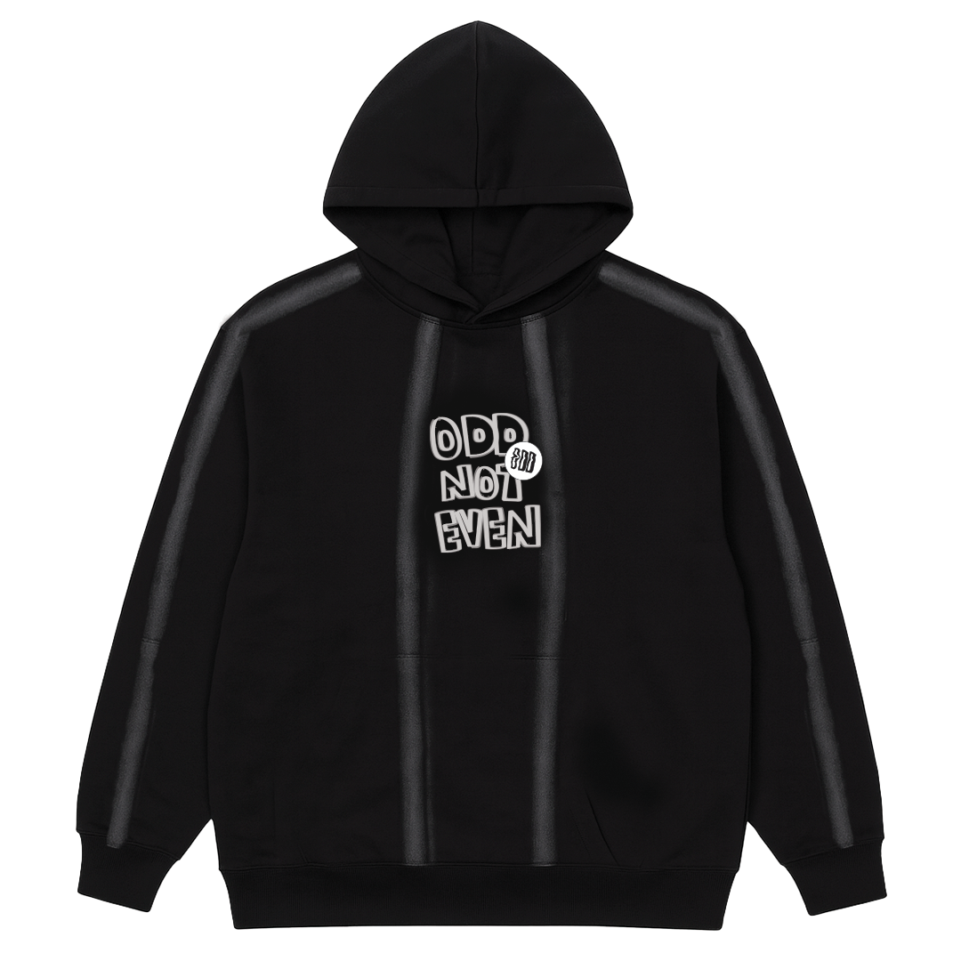 Spray Black Hoodie