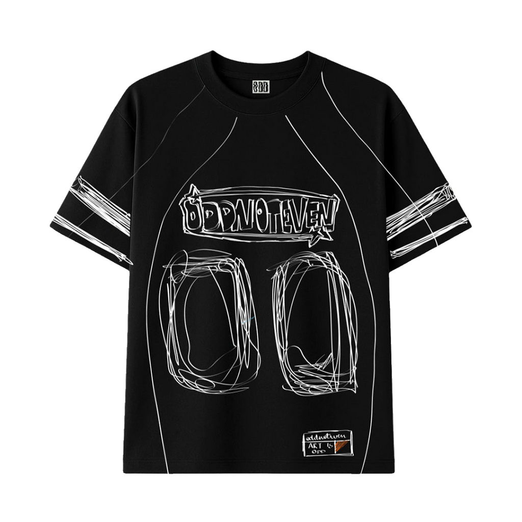 Black Jersey Tshirt