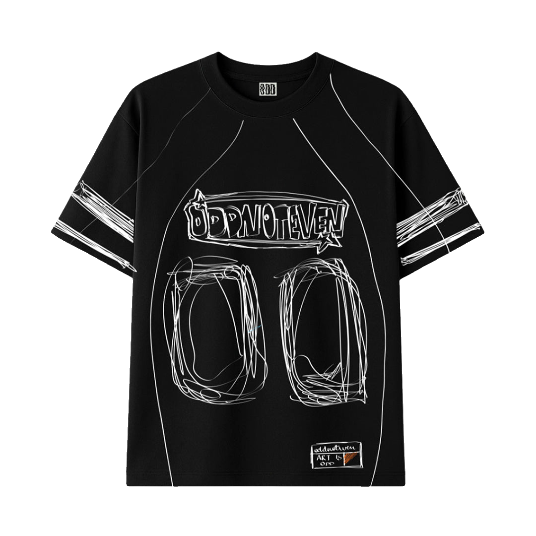 Black Jersey Tshirt