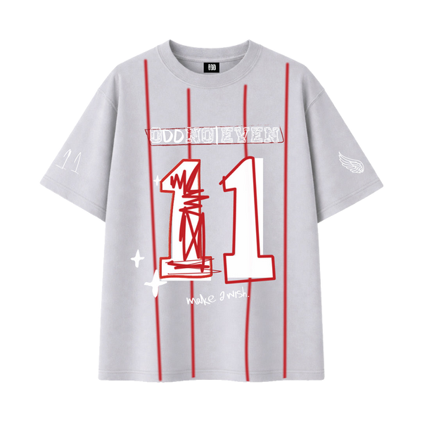 'Make A Wish' Grey Jersey Tshirt