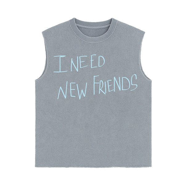 'New Friends' Sleeveless Tee