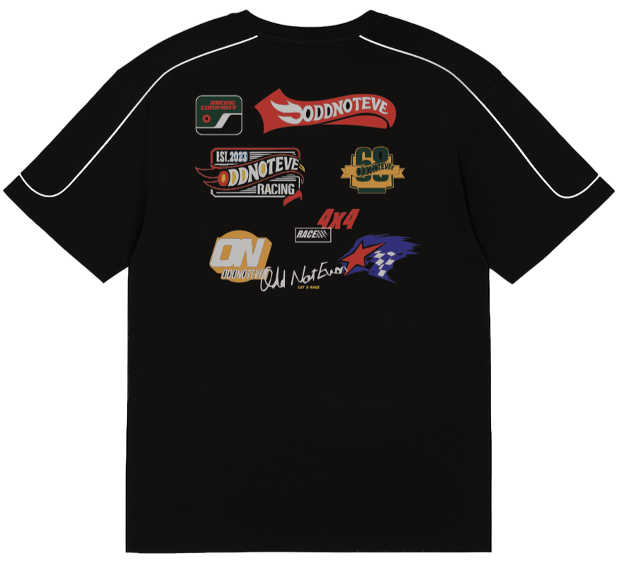 Racer Black Tshirt