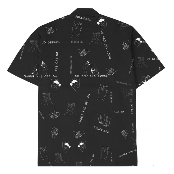 Boldcare Scribble Shirt - scribble print oversized shirt, Odd Not Even